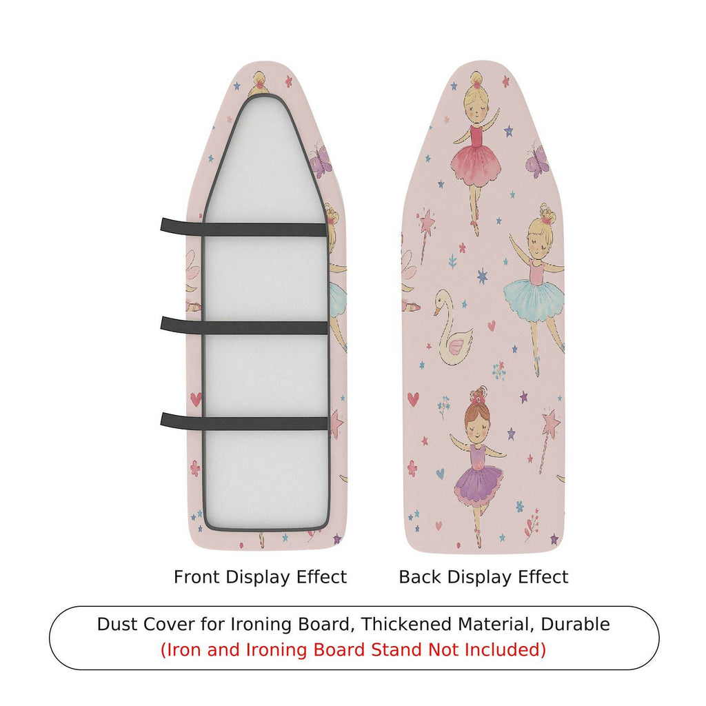1-Piece Ballet Ballerina Pink  Ironing Board Cover, Universal Size, Without Board