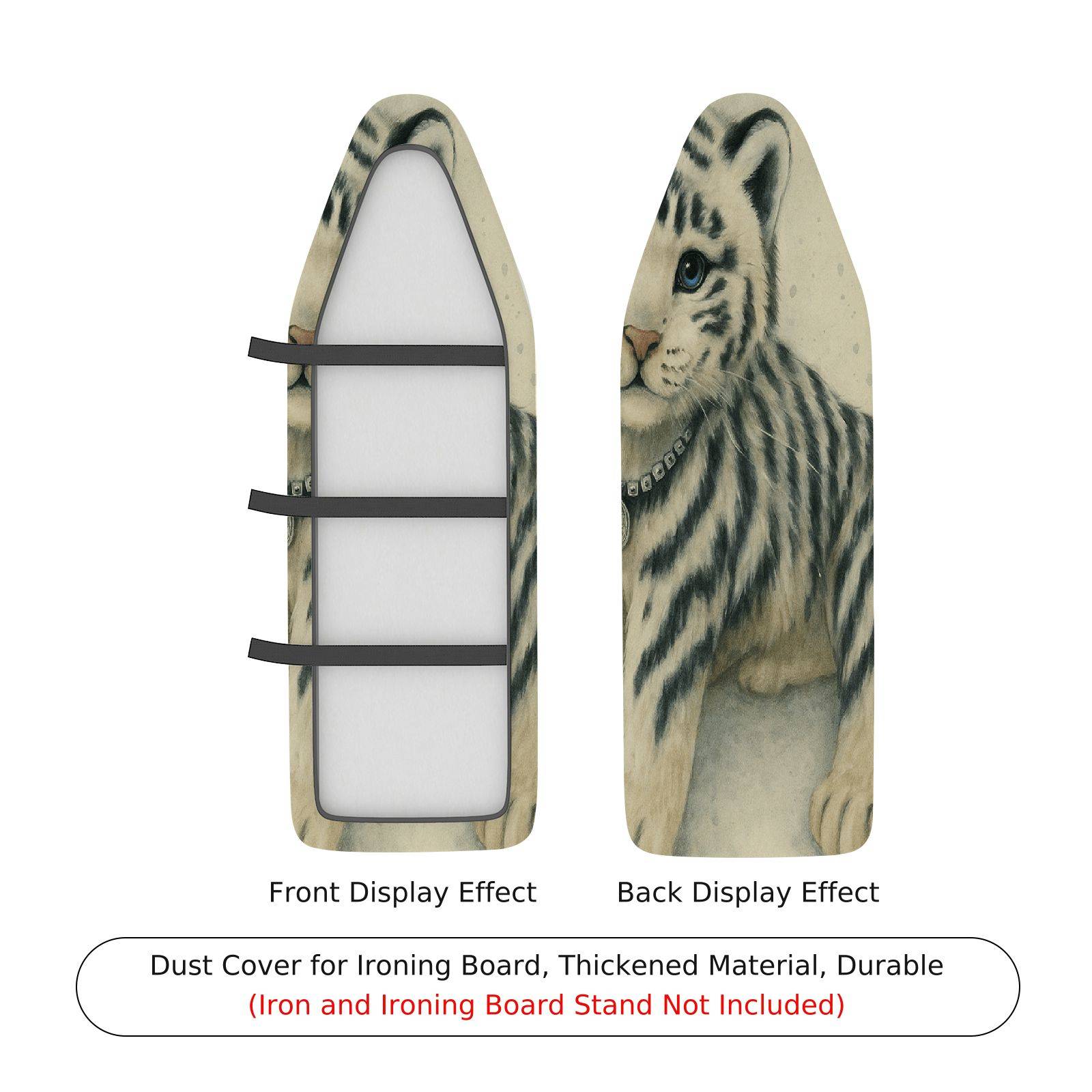 1-Piece Cat Animal Striped  Ironing Board Cover, Universal Size, Without Board