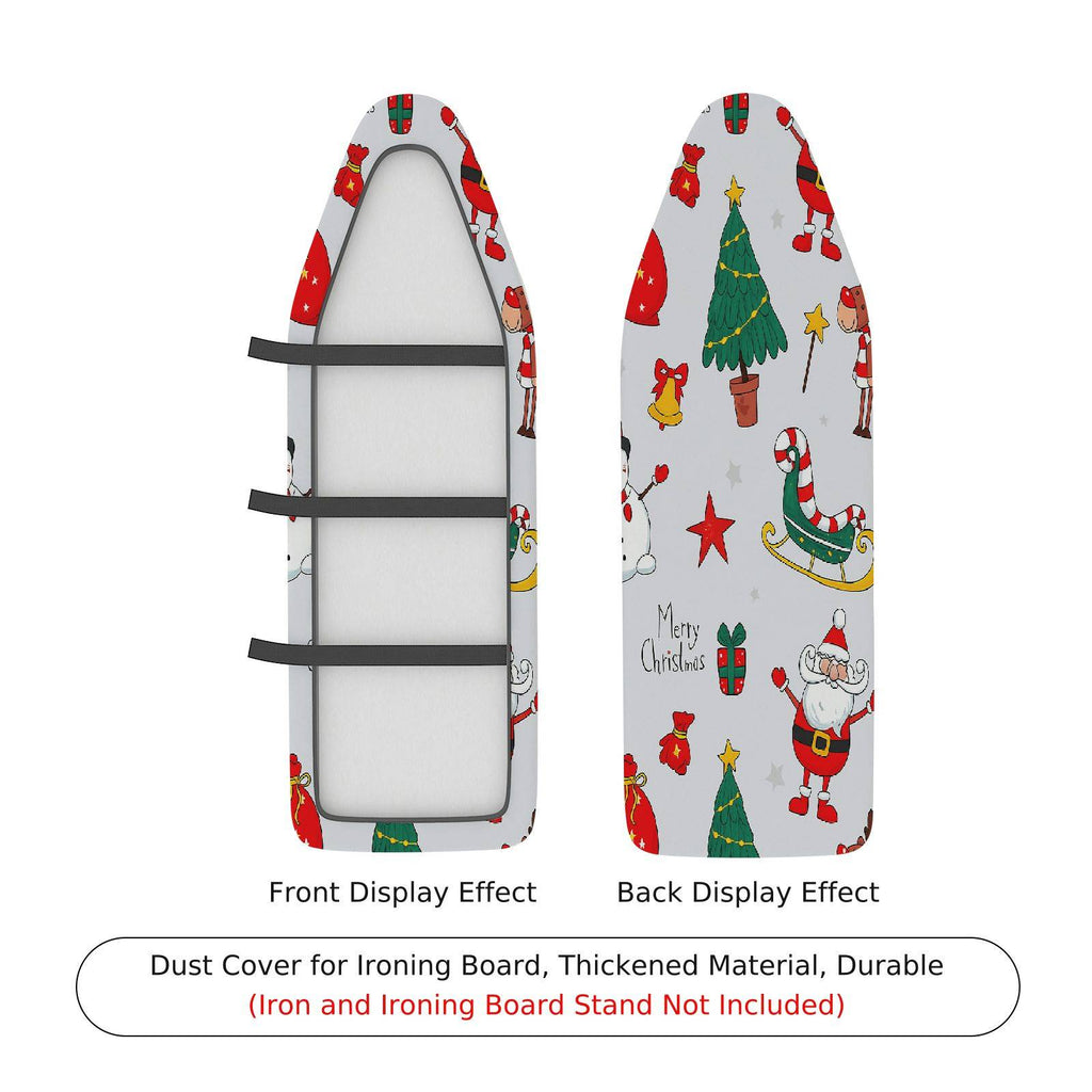 1-Piece Christmas Santa Tree Snowman  Ironing Board Cover, Universal Size, Without Board