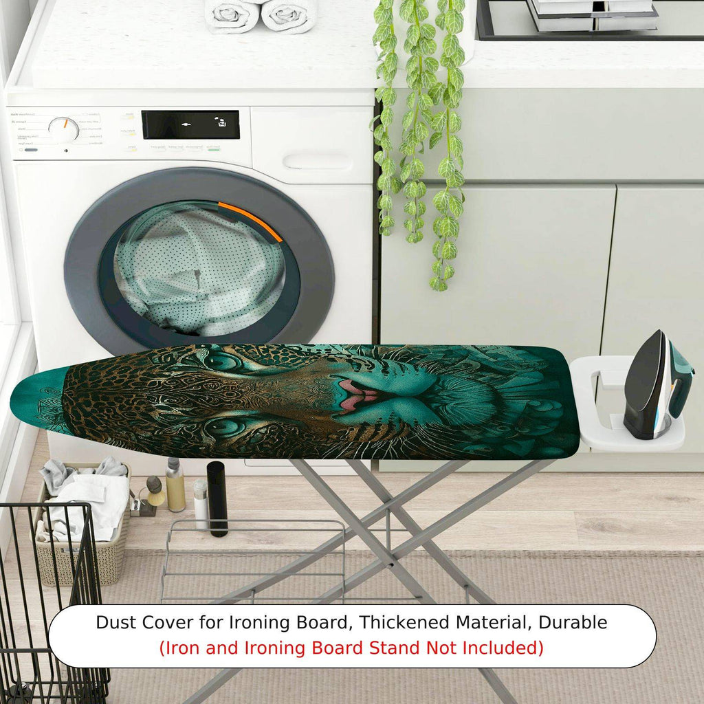 1-Piece Leopard Animal Art  Ironing Board Cover, Universal Size, Without Board