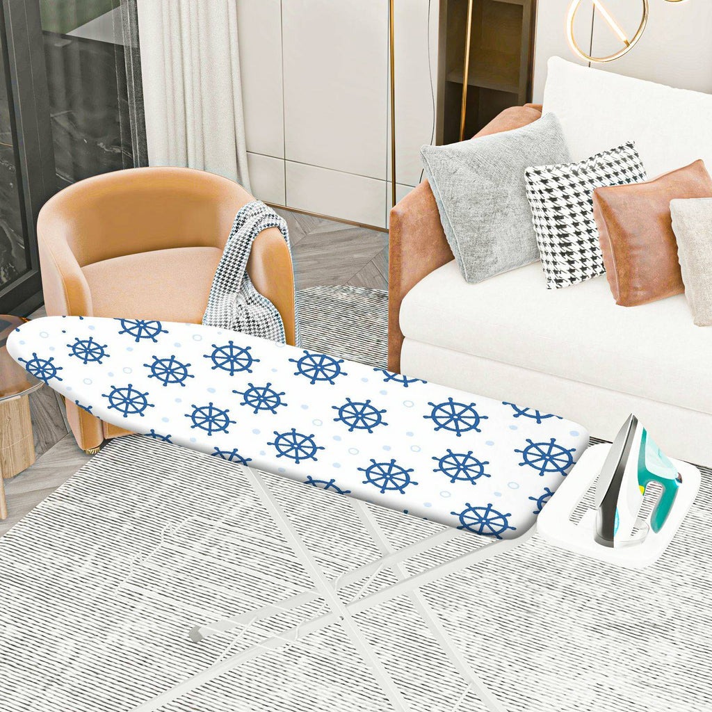 1-Piece Nautical Ship Wheel Ocean  Ironing Board Cover, Universal Size, Without Board
