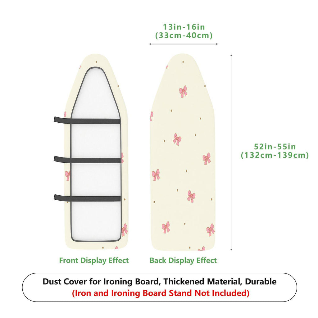 1-Piece Pink Bowknot Pattern Cute  Ironing Board Cover, Universal Size, Without Board