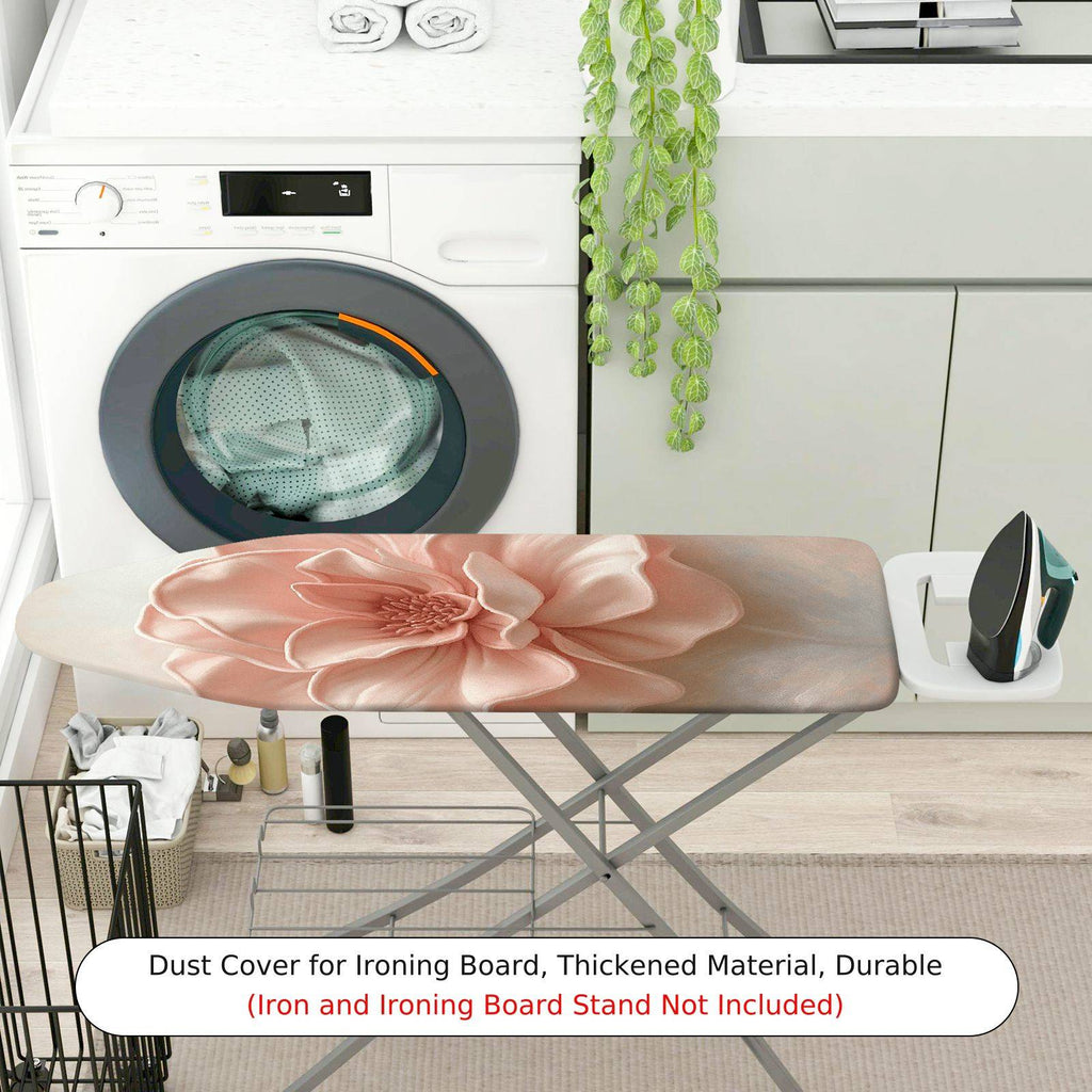 1-Piece Floral Elegant Pink  Ironing Board Cover, Universal Size, Without Board