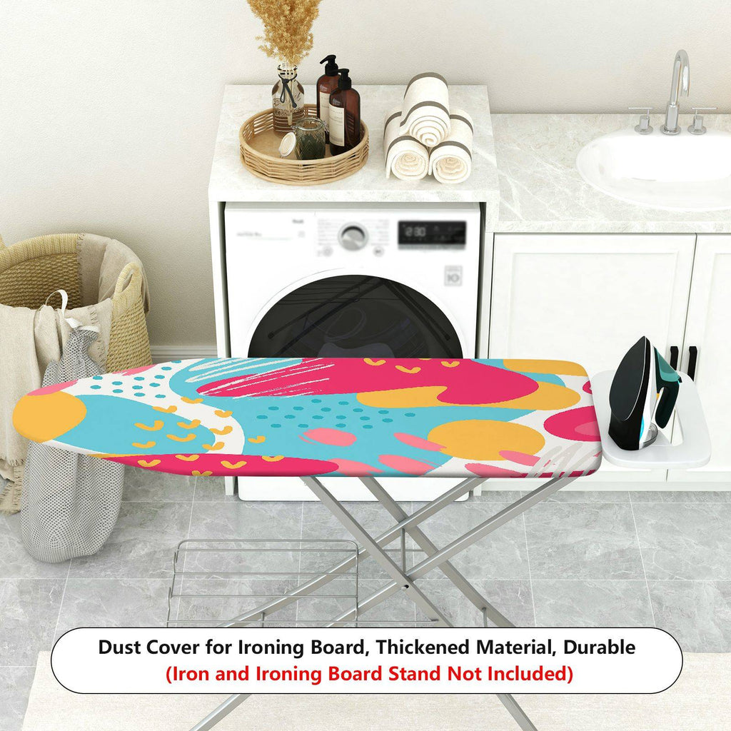 1-Piece Abstract Colorful Pattern Fun Pop Art  Ironing Board Cover, Universal Size, Without Board