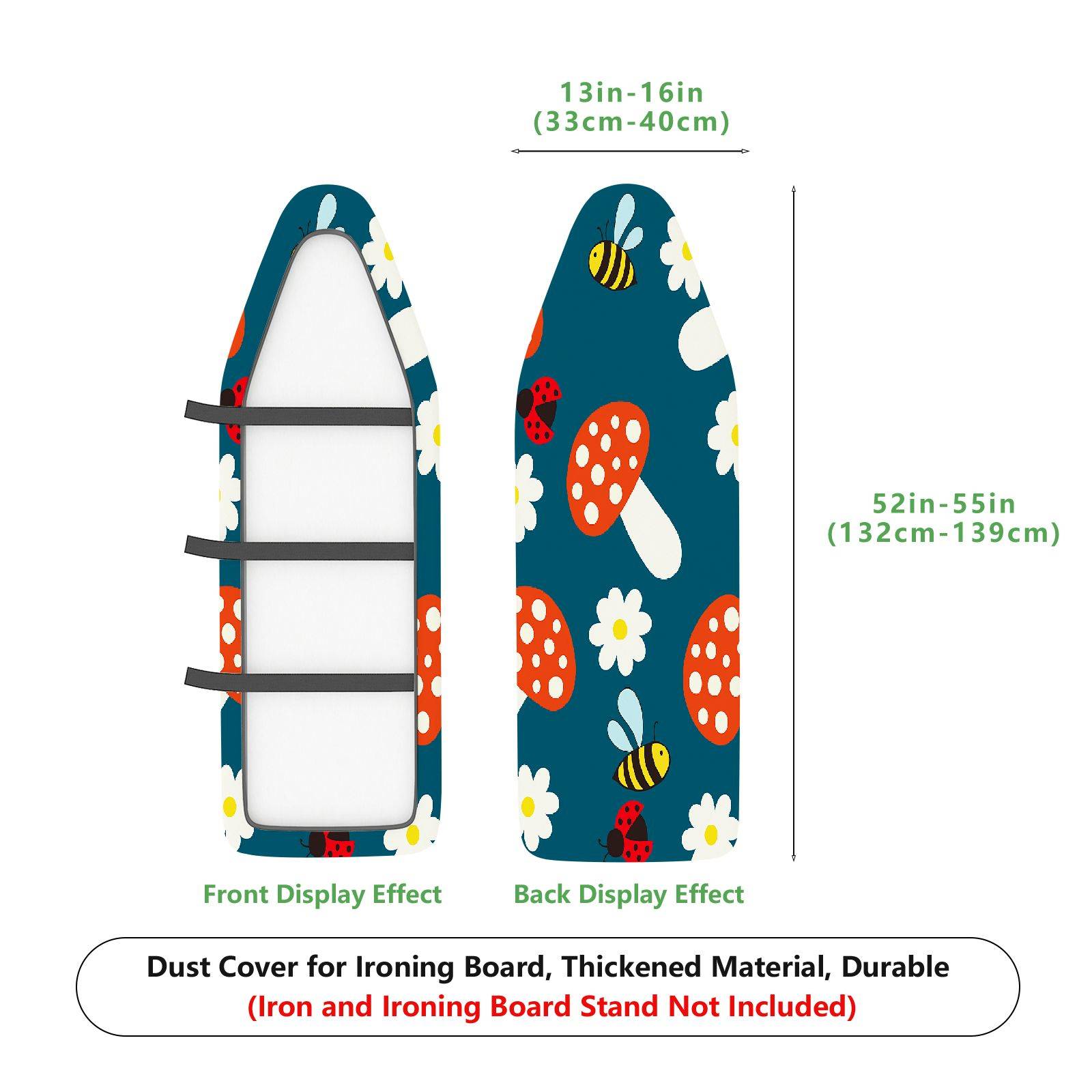 1-Piece Floral Animal  Ironing Board Cover, Universal Size, Without Board
