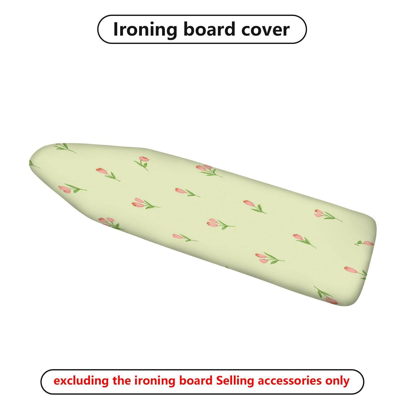 1-Piece Floral Pattern Pink Flowers Spring  Ironing Board Cover, Universal Size, Without Board
